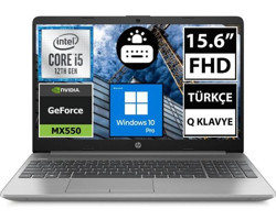 HP 250 G9 6Q8M6ES08 Harici GeForce MX550 Intel Core i5 1235U 32 GB Ram 512 GB SSD 15.6 inç Full HD Windows 10 Pro Laptop