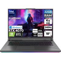 Asus ROG Strix G18 G814JIR-N6002 BT47 Harici GeForce RTX 4070 Intel Core i9 14900HX 32 GB Ram 4 TB SSD 18 inç Full HD Windows 11 Home Oyuncu Laptop