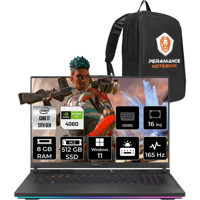 Asus ROG Strix G16 N3158P382 Harici GeForce RTX 4060 Intel Core i7 13650HX 8 GB Ram 512 GB SSD 16 inç Full HD Windows 11 Pro Oyuncu Laptop + PER4 Çanta