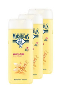 Le Petit Marseillais Vanilyalı Sütü Aromalı Nemlendirici Duş Jeli 3x400 ml