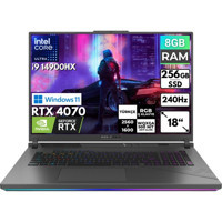 Asus ROG Strix G18 G814JIR-N6002 BT25 Harici GeForce RTX 4070 Intel Core i9 14900HX 8 GB Ram 256 GB SSD 18 inç Full HD Windows 11 Home Oyuncu Laptop