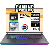 Asus ROG Strix G16 G614JU-N3196A11 Harici GeForce RTX 4050 Intel Core i7 13650HX 64 GB Ram 512 GB1 TB SSD 16 inç Full HD FreeDos Oyuncu Laptop