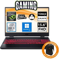 Acer Nitro 5 AN515-58-588W NH.QLZEY.007A1 Harici GeForce RTX 4050 Intel Core i5 12450H 32 GB Ram 1 TB SSD 15.6 inç Full HD Windows 11 Pro Oyuncu Laptop