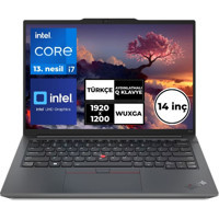 Lenovo Thinkpad E14 Gen 5 TB21JK0006TX18 Dahili Intel Iris Xe Graphics Eligible Intel Core i7 13700H 32 GB Ram 1 TB SSD 14 inç Full HD Windows 10 Pro Laptop