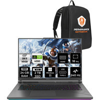 Asus ROG Strix Scar 18 N6100P354 N6100 Harici GeForce RTX 4090 Intel Core i9 14900HX 24 GB Ram 2 TB SSD 18 inç QHD Windows 11 Home Oyuncu Laptop + PER4 Çanta