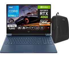 HP Victus 16 R1001NT VCS9J205EAW15 Harici GeForce RTX 4060 Intel Core i7 14700HX 32 GB DDR5 Ram 2 TB SSD 16.1 inç Full HD Windows 11 Home Oyuncu Laptop + WeblegelsinÇanta