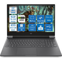 HP Victus 16 R0052NT Harici GeForce RTX 4050 Intel Core i5 13500H 16 GB Ram 512 GB SSD 16.1 inç Full HD Windows 11 Pro Oyuncu Laptop