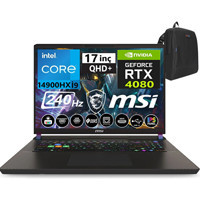 MSI Vector 17 HX A14VHG-838XTRW31 Harici GeForce RTX 4080 Intel Core i9 14900HX 48 GB DDR5 Ram 2 TB SSD 17 inç QHD Windows 11 Home Oyuncu Laptop + WeblegelsinÇanta