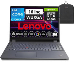 Lenovo Thinkpad P16 Gen 2 21FA000ETXW44 Harici GeForce RTX A1000 Intel Core i7 13700HX 192 GB DDR5 Ram 512512 GB SSD 16 inç Full HD Windows 11 Pro Oyuncu Laptop