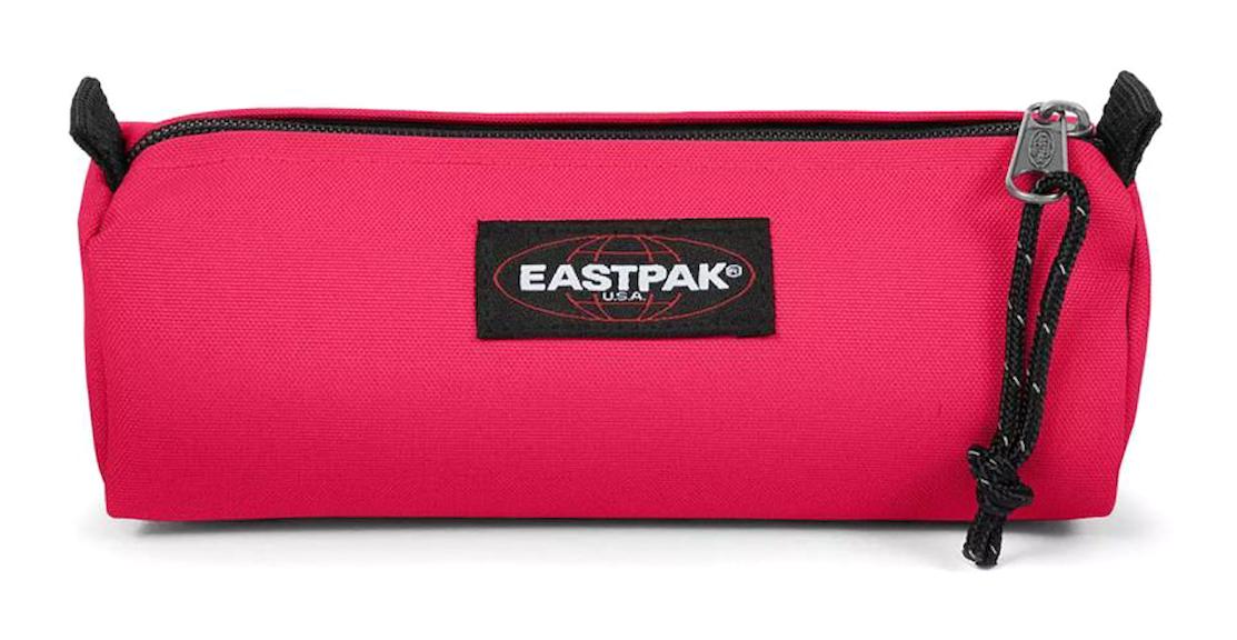 Eastpak Benchmark Single EK0003720O41 Pembe Düz Bez Tek Gözlü Üçgen Cüzdan Kalemlik