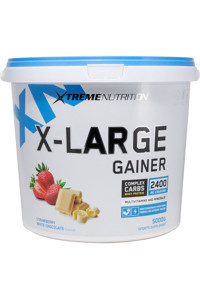 Xtreme Nutrition Çilek - Beyaz Çikolata Aromalı 50 Servis Kilo Aldırıcı Gainer 5000 gr Toz