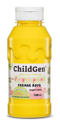 ChildGen Yıkanabilir Organik 350 ml Sarı Parmak Boyası