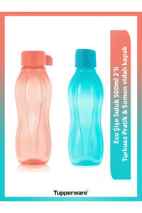 Tupperware Eco 2'li Pembe-Mavi Çocuk Suluk 2x500 ml