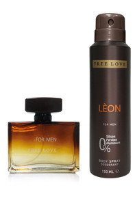 Free Love Leon İkili Erkek Parfüm Deodorant Seti EDP