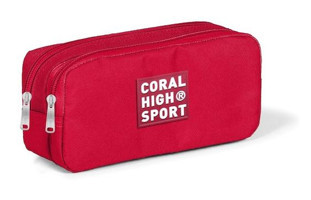 Coral High 22155 Kırmızı Bölmeli Çift Gözlü Cüzdan Kalemlik