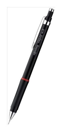 Rotring Rapid Silgili Plastik Metalik Siyah 0.5 mm Uçlu Versatil Kalem