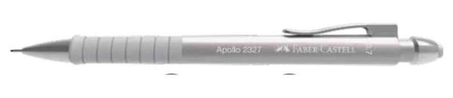 Faber-Castell Apollo 2327 Silgili Plastik Metalik Gümüş 0.7 mm Uçlu Versatil Kalem