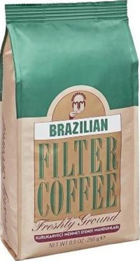 Kurukahveci Mehmet Efendi Sade Brezilya Arabica Öğütülmüş Filtre Kahve 24x250 gr