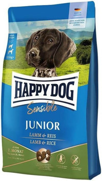 Happy Dog Sensible Kuzu Etli Tüm Irklar Yavru Köpek Maması 4x4 kg