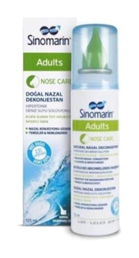 Sinomarin Hipertonik Deniz Suyu Tekli Serum Fizyolojik 125 ml