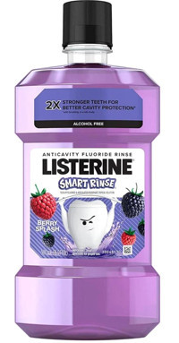 Listerine Smart Rinse Alkolsüz Florürlü Meyve Aromalı 500 ml Ağız Gargarası