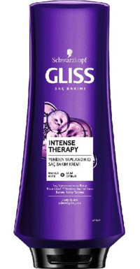 Schwarzkopf Gliss Intense Therapy Acai Üzümü Besleyici Tuzsuz Boyalı Düz Saçlar İçin Saç Kremi 360 ml