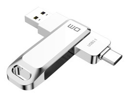 Dm PD168 Çift Taraflı USB 3.1 Type C 128 GB Flash Bellek Gri