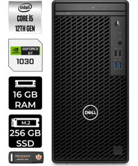 Dell OptiPlex 3000MT N010O3000MTACP361 Harici GeForce GT 1030 Intel Core i5 12500 16 GB Ram 256 GB SSD Tower Windows 11 Home Masaüstü Bilgisayar + PER4 BELLEK