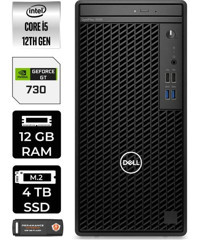 Dell OptiPlex 3000MT N010O3000MTACP310 Harici GeForce GT 730 4 GB Intel Core i5 12500 12 GB Ram 4 TB SSD Tower FreeDos Masaüstü Bilgisayar + PER4 BELLEK