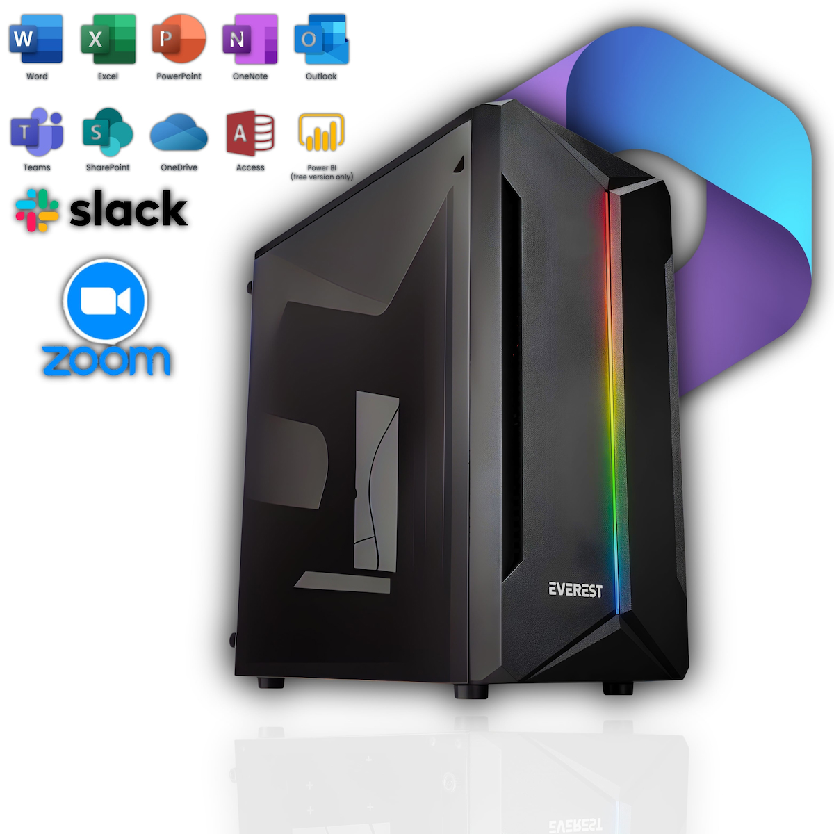 Avantron EVO0821 Harici Radeon R5 230 Intel Core i3 M2 8 GB Ram DDR4 256 GB SSD Tower FreeDos Masaüstü Bilgisayar