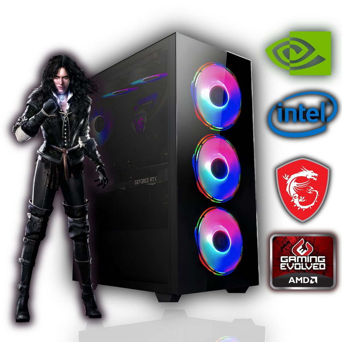 Avantron GMX0935 Harici GeForce GTX 1650 Intel Core i5 M2 16 GB Ram DDR4 512 GB SSD Tower FreeDos Masaüstü Bilgisayar