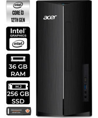 Acer Aspire TC1760 DTBHUEM004P331 Dahili Intel UHD Graphics Intel Core i3 12100 36 GB Ram 256 GB SSD Tower FreeDos Masaüstü Bilgisayar + PER4 BELLEK