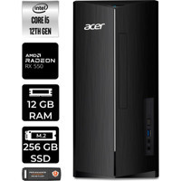 Acer Aspire TC1760 DTBHUEM005P356 Harici Radeon RX 550 Intel Core i5 12400 12 GB Ram 256 GB SSD Tower Windows 11 Home Masaüstü Bilgisayar + PER4 BELLEK