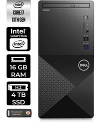 Dell Vostro 3020 N2062VDT3020MTUP365 Dahili Intel UHD Graphics Intel Core i7 13700 16 GB Ram 4 TB SSD Tower Windows 11 Home Masaüstü Bilgisayar + PER4 BELLEK