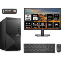 Dell Vostro 3020 N2046VDT3020MTUMNT397 Dahili Intel UHD Graphics 730 Intel Core i5 13400 64 GB Ram 512 GB SSD Tower Windows 11 Home 23.8 inç Monitörlü Masaüstü Bilgisayar + PER4 BELLEK