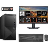 Dell Vostro 3020 N2046VDT3020MTUMNT1417 Harici Radeon RX 550 Intel Core i5 13400 20 GB Ram 512 GB SSD Tower Windows 11 Pro 23.8 inç Monitörlü Masaüstü Bilgisayar + PER4 BELLEK