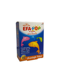 New Life Efa Pop Çiğnenebilir Omega 3 Kapsül 60 Adet