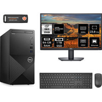 Dell Vostro 3020 N2046VDT3020MTUMNT1348 Harici Radeon RX 550 Intel Core i5 13400 64 GB Ram 1 TB SSD Tower FreeDos 23.8 inç Monitörlü Masaüstü Bilgisayar + PER4 BELLEK