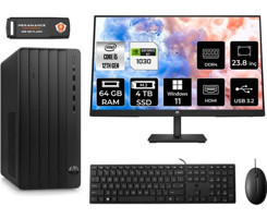 HP Pro Tower 290 G9 6D3A5EAMNT3400 Harici GeForce RTX 3060 Ti Intel Core i5 12500 64 GB Ram 4 TB SSD Tower Windows 11 Home 23.8 inç Monitörlü Masaüstü Bilgisayar + PER4 BELLEK