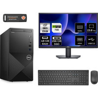 Dell Vostro 3910MT N7519VDT3910MNT2341 Harici GeForce GT 730 4 GB Intel Core i5 12400 48 GB Ram 256 GB SSD Tower FreeDos 23.8 inç Monitörlü Masaüstü Bilgisayar + PER4 BELLEK