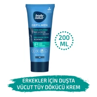 Body Natur Duşta Tüm Ciltler İçin Tüm Vücut Genital Bölge Erkek Tüy Dökücü Sprey 200 ml