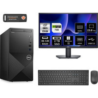 Dell Vostro 3910MT N7519VDT3910MNT2434 Harici GeForce GT 730 4 GB Intel Core i5 12400 36 GB Ram 2 TB SSD Tower Windows 11 Pro 23.8 inç Monitörlü Masaüstü Bilgisayar + PER4 BELLEK