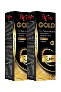 Agiss Gold Tüm Ciltler İçin Tüm Vücut Genital Bölge Unisex Tüy Dökücü Sprey 2x100 ml