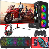 Gameline FR59 Harici GeForce RTX 4060 AMD Ryzen 5 5600 16 GB Ram DDR4 1 TB SSD Tower FreeDos 24 inç Monitörlü Masaüstü Bilgisayar