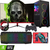 Gameline TX19 Harici GeForce RTX 3050 AMD Ryzen 5 4500 16 GB Ram DDR4 1 TB SSD Tower FreeDos 23.6 inç Monitörlü Masaüstü Bilgisayar