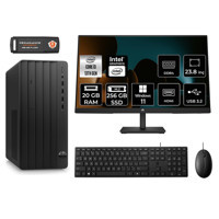 HP Pro Tower 290 G9 8T2X0ES Dahili Intel UHD Graphics 730 Intel Core i3 13100 20 GB Ram 256 GB SSD Tower Windows 11 Home 23.8 inç Monitörlü Masaüstü Bilgisayar