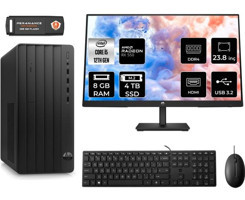 HP Pro Tower 290 G9 6D3A5EAMNT1305 Harici Radeon RX 550 Intel Core i5 12500 8 GB Ram 4 TB SSD Tower FreeDos 23.8 inç Monitörlü Masaüstü Bilgisayar + PER4 BELLEK