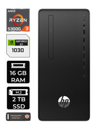 HP 295 G9 6D391EA Harici GeForce GT 1030 AMD Ryzen 3 5300G 16 GB Ram 2 TB SSD Tower Windows 11 Pro Masaüstü Bilgisayar + PER4 BELLEK