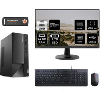 Lenovo Thinkcentre Neo 50T 11SC001ATXMNT1324 Harici Radeon RX 550 Intel Core i3 12100 24 GB Ram 2 TB SSD Tower FreeDos 21.5 inç Monitörlü Masaüstü Bilgisayar + PER4 BELLEK