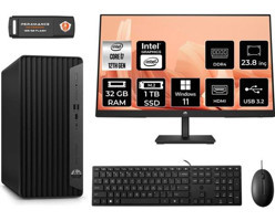 HP Pro Tower 400 G9 6U3M9EAMNT378 Dahili Intel UHD Graphics Intel Core i7 12700 32 GB Ram 1 TB SSD Tower Windows 11 Home 23.8 inç Monitörlü Masaüstü Bilgisayar + PER4 BELLEK